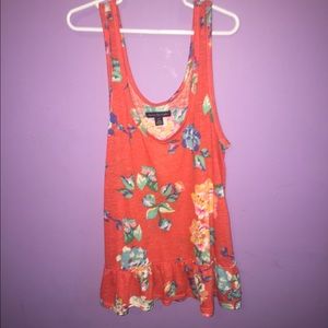 American Eagle floral tank size small