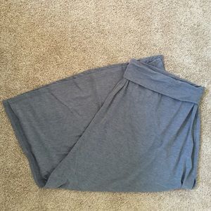 Gray maxi skirt