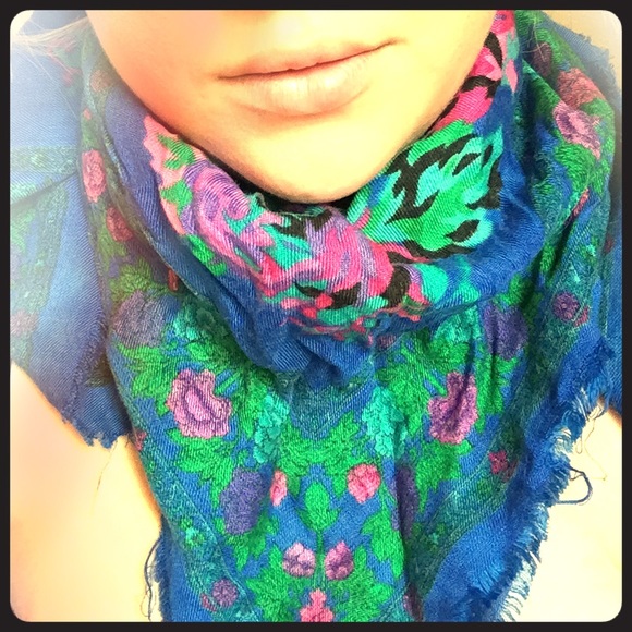 ❤️vintage floral cotton scarf❤️