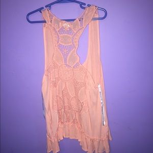 Peach orange tank, brand new size M