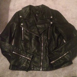 Faux leather jacket