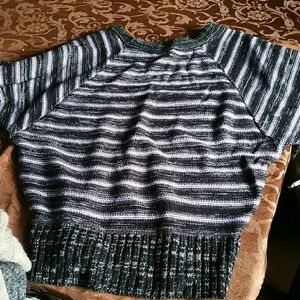 Purple and black sweater