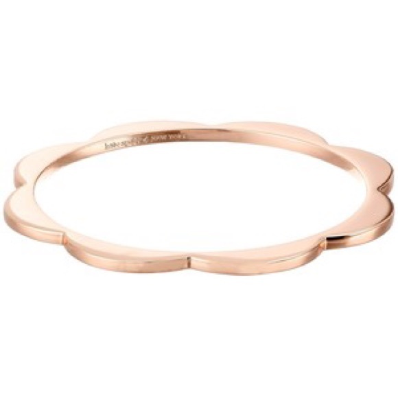 kate spade sweetheart scallops bangle rose gold