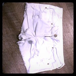 White short shorts