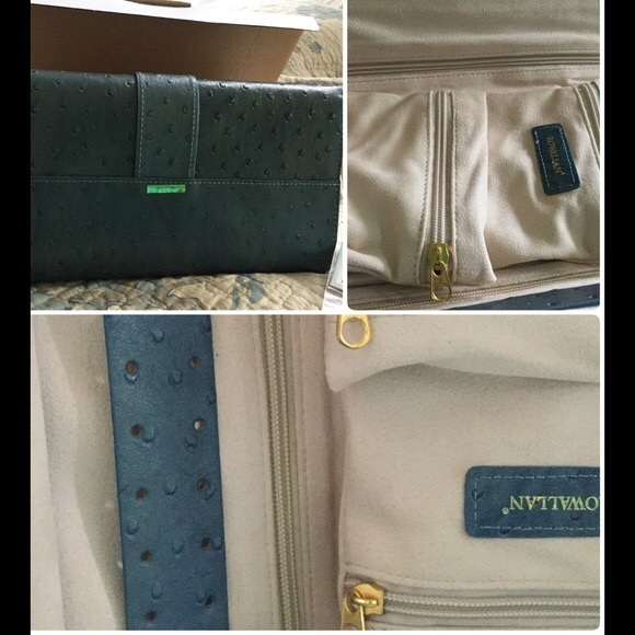 SALE! Rowallan jewelry clutch embossed leather NWT - Picture 2 of 4