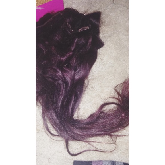 Clip in hair extensions