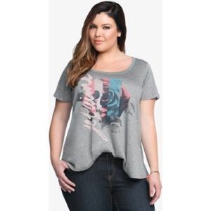 Torrid Rose Graphic Tee 3X