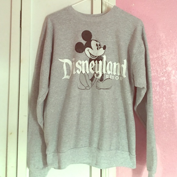 Grey Mickey Mouse crew neck