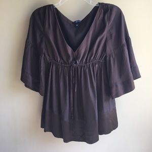 GAP fluttery bell sleeves blouse