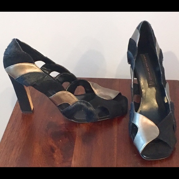 Steven pony hair heels
