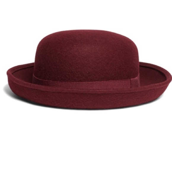 Wool bowler hat