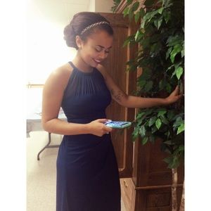 Navy Blue Prom Dress