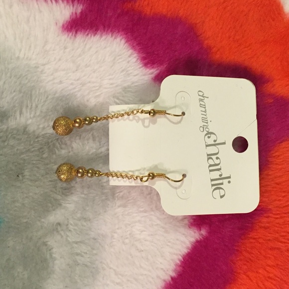 Gold earrings