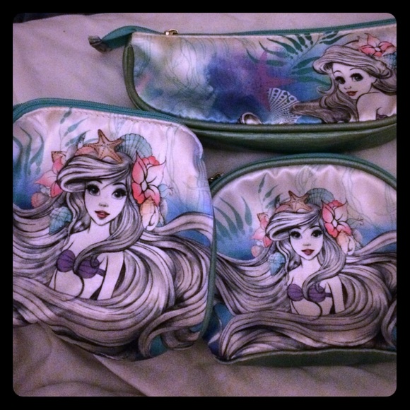 Princess Ariel makeup bag set