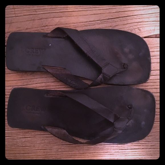 All leather J.Crew black sandals - Picture 1 of 2
