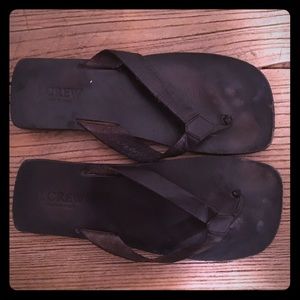 All leather J.Crew black sandals