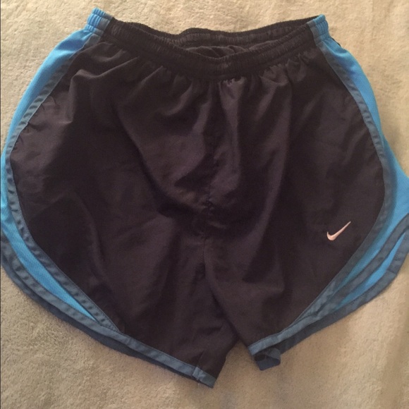 Navy and blue Nike dry fit athletic shorts