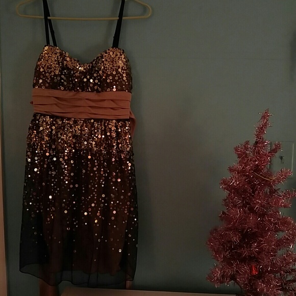 Gold Sequined Dress