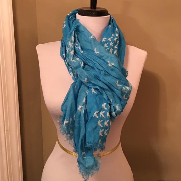 Blue Bird Scarf