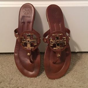 Brown leather Tory Burch sandals