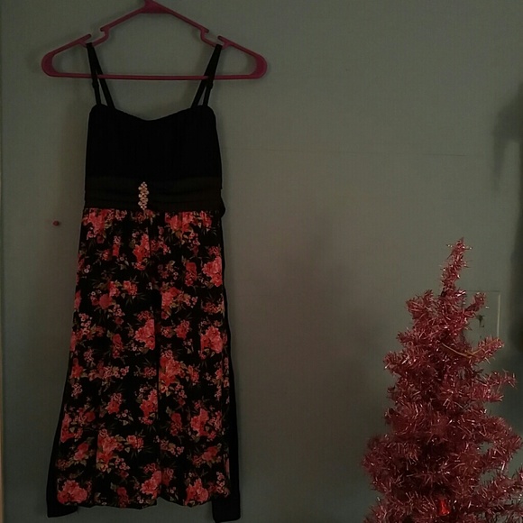 Black Floral Dress