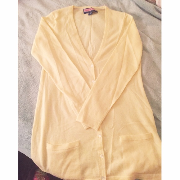 hello vineyard vines 100% cashmere cardigan