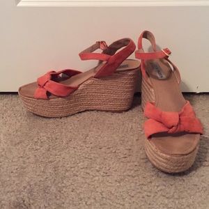 Coral Steve Madden espadrille wedges