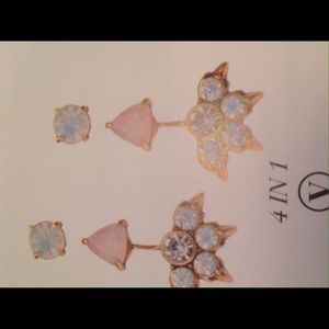 Stella and Dot 4-in-1 earrings