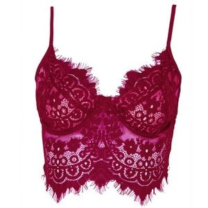 Red coachella inspired top (also have in white)