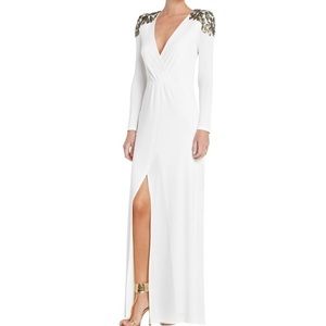 BCBG - ANNA SEQUIN-SHOULDER EVENING GOWN