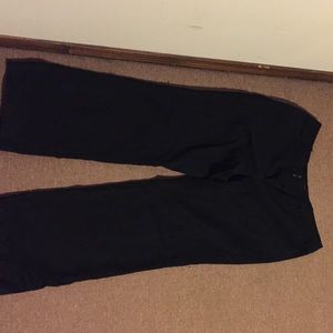 Black Merona trousers.