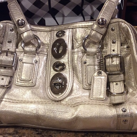 Coach Silver Legacy Handbag