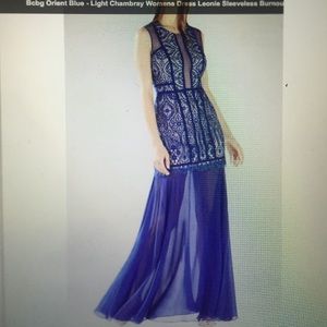 BCBG lace gown