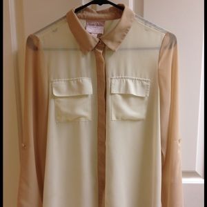 ROMEO & JULIET COUTURE sheer blouse