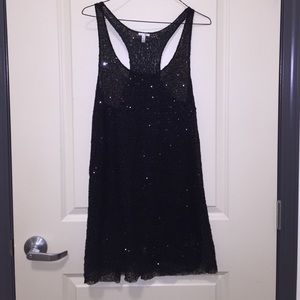 Victoria's Secret Black Sequin Sheer Cover Up
