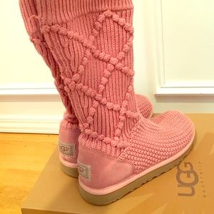 pink ugg knit boots pink ugg knit boots