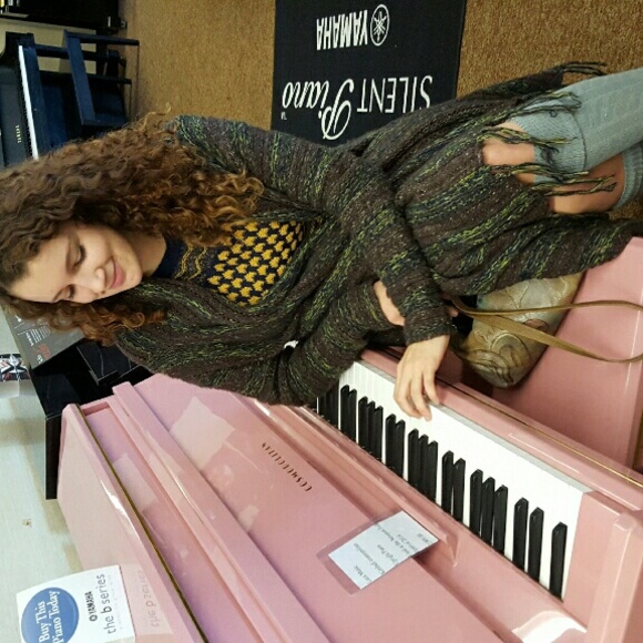 Green and purple sweater:)