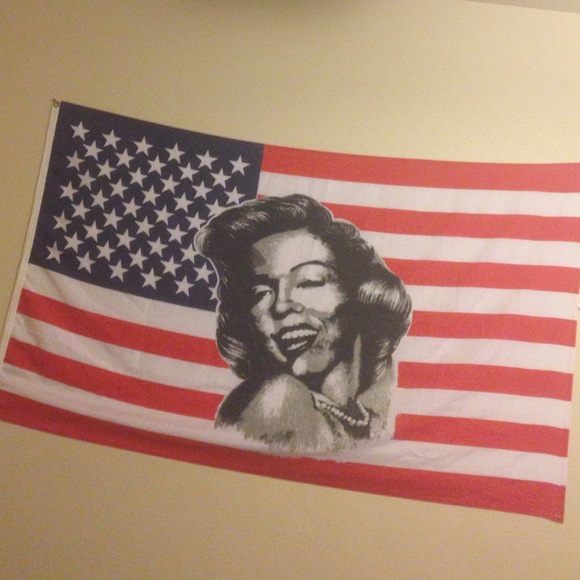 Marilyn Monroe Icon American Flag