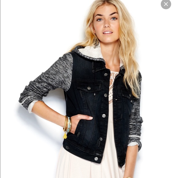 Free People Jackets & Blazers - Free People Distressed jean jacket
