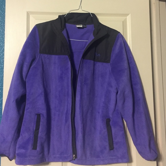 purple fila soft jacket