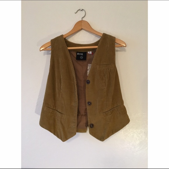 Corduroy tan vest