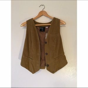 Corduroy tan vest