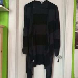 Striped LOFT cardigan