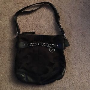 Authentic black coach purse