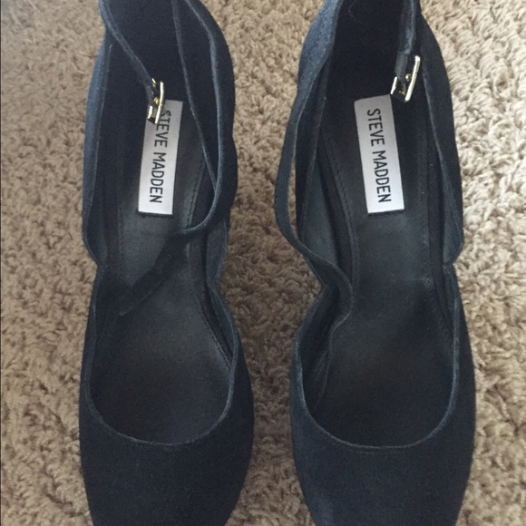 Steve Madden black wedges - Picture 1 of 4