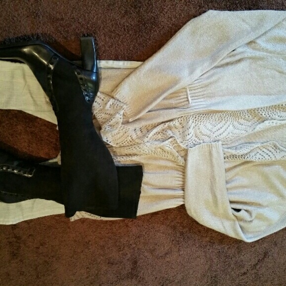 SOLD IN BUNDLE Gray Elle Sweater - Picture 2 of 3