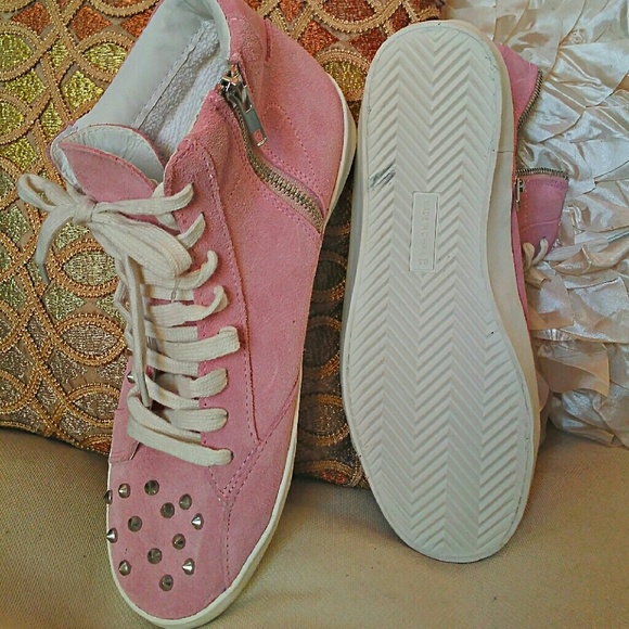 Steven Madden/ price is firm/ genuine suede pink - Picture 2 of 4