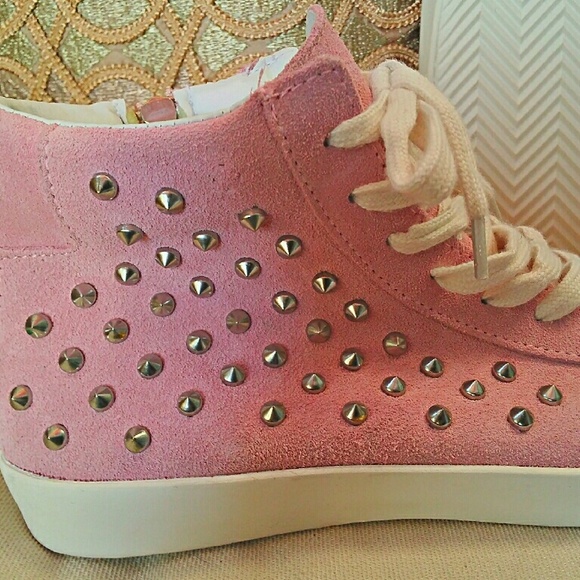 Steven Madden/ price is firm/ genuine suede pink - Picture 3 of 4