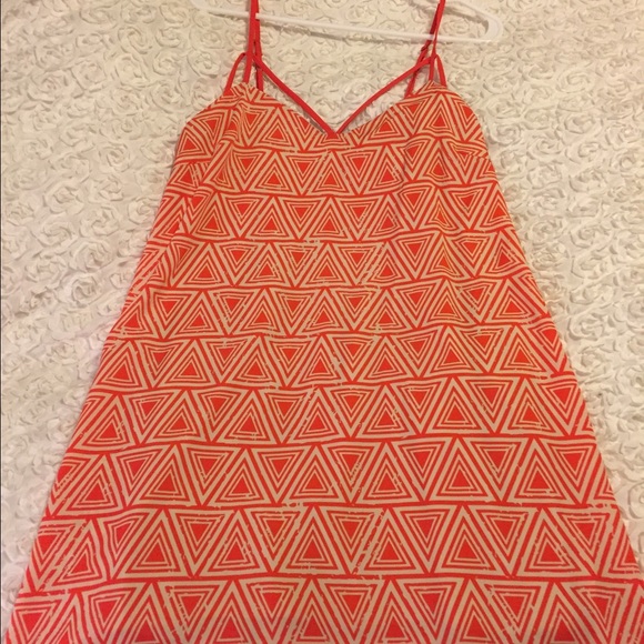 Francesca's Collections Dresses & Skirts - Orange and red printed dress never worn