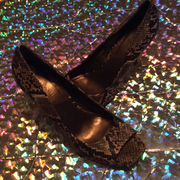 Snake skin heels
